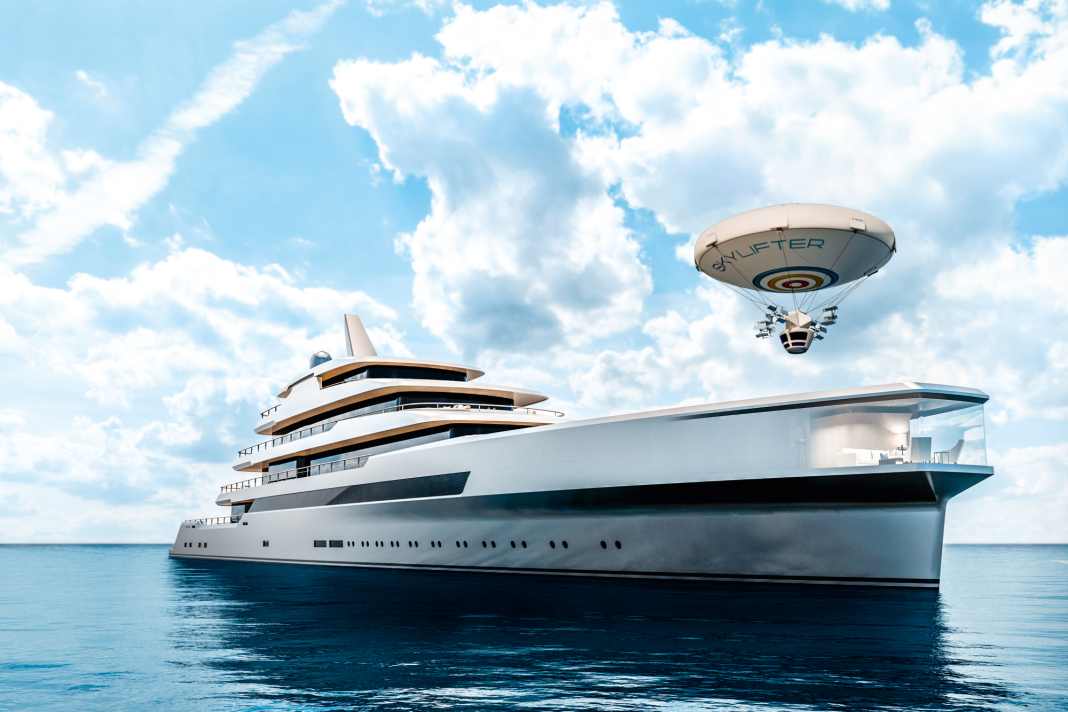 „111“: Der Fünfdecker trägt die Handschrift von Bannenberg & Rowell. An der Bugspitze der 111 Meter platzierte das Duo eine Panorama-Lounge