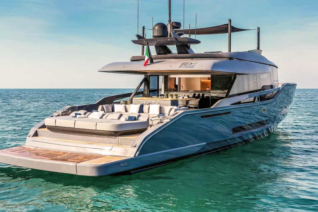 Open: The 26-metre-long Extra 86 is recommended for active families who spend a lot of time outdoors