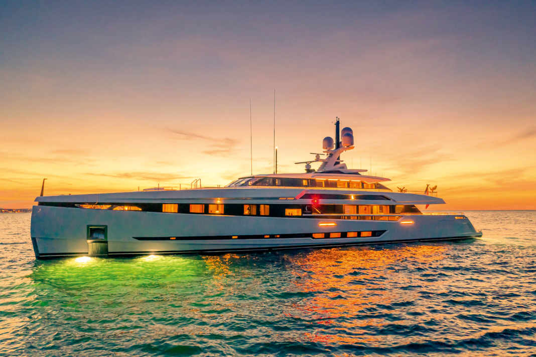 Sleek: The almost 50 metre long "K2" scores with its cat look...