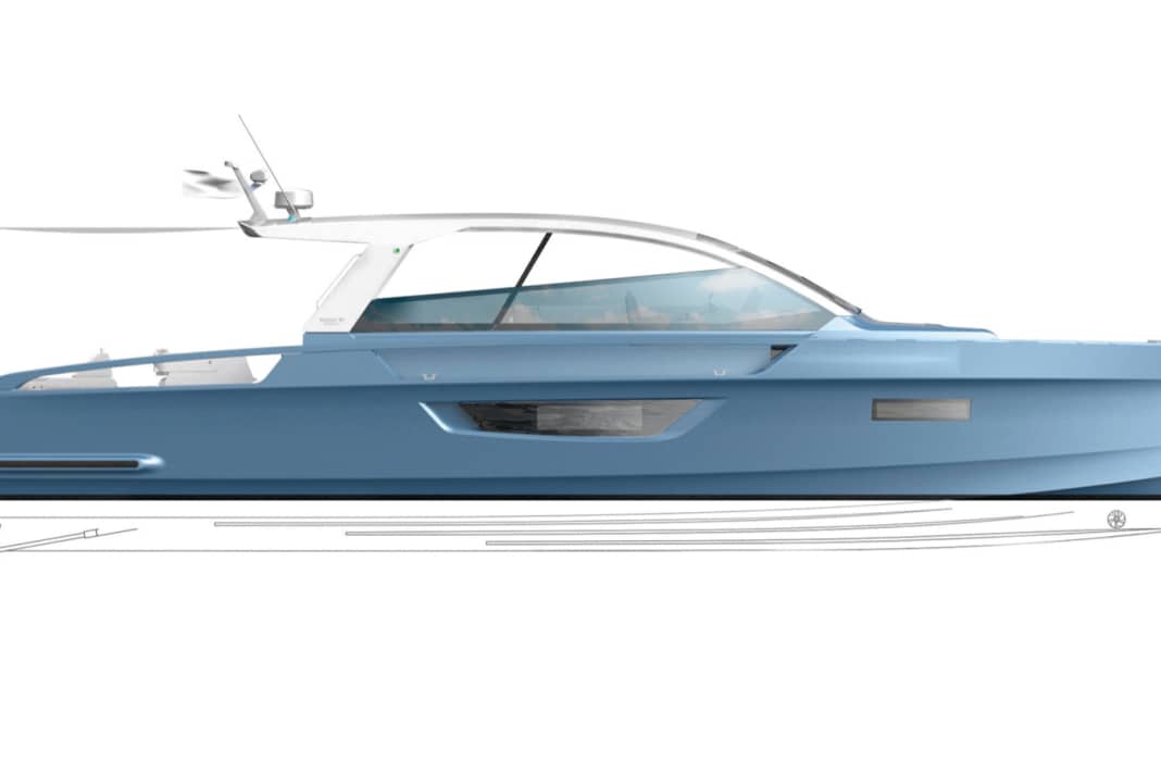 Similar to a sailing boat: thanks to the lightweight carbon construction and despite the 2.5 tonne battery, the draught is only 0.95 metres