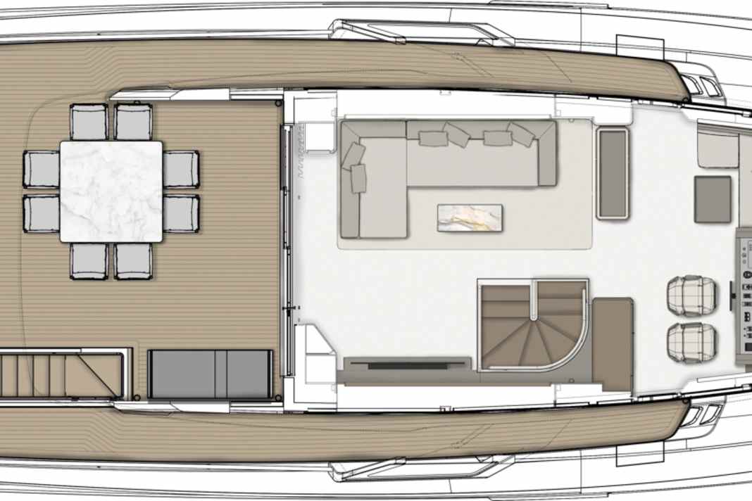 Terrasse: Dank mobiler Möbel bietet  sich das Achterdeck auch als Tanzfläche an