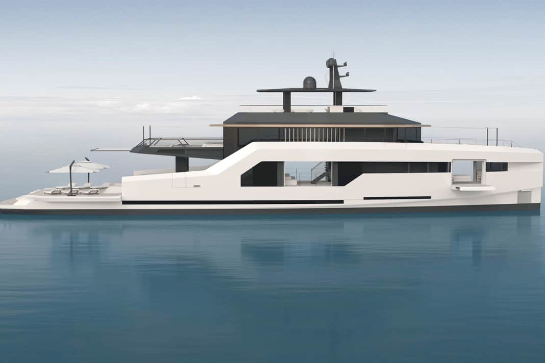 Atla Yachts Explorer: Das 45 Meter mal 9,70 Meter große Mannerfelt Design gibt sich flexibel. Allein vier Antriebsmöglichkeiten stehen zur Wahl