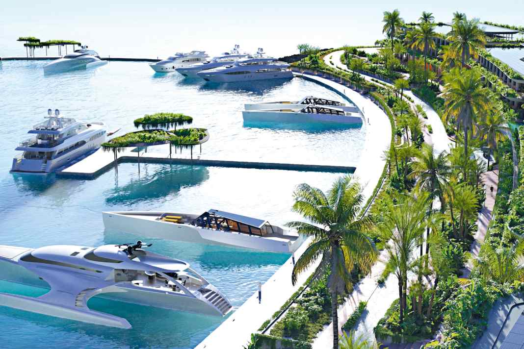 Zamani Islands: Im inneren Ring des Malediven-Atolls soll bis zum Jahr 2026 eine 60 000 Quadratmeter große Marina entstehen