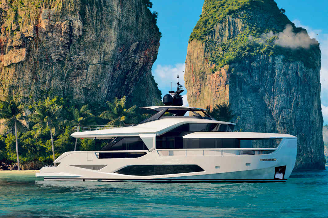 Die Ferretti-Gruppe legt mit der Infynito 80 eine kleinere Version von Ferretti Yachts’ Erfolgskonzept nach