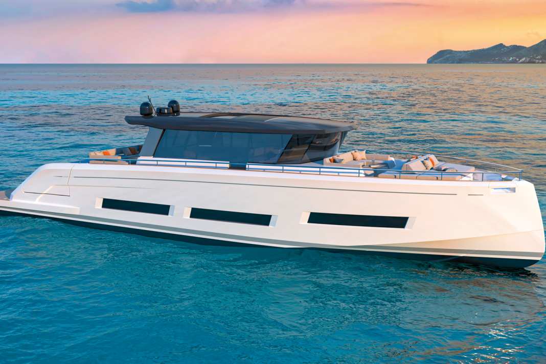 Cantiere del Pardo lädt erstmalig auf die 23 Meter messende GT75, die Nauta Design außen wie innen entwarf