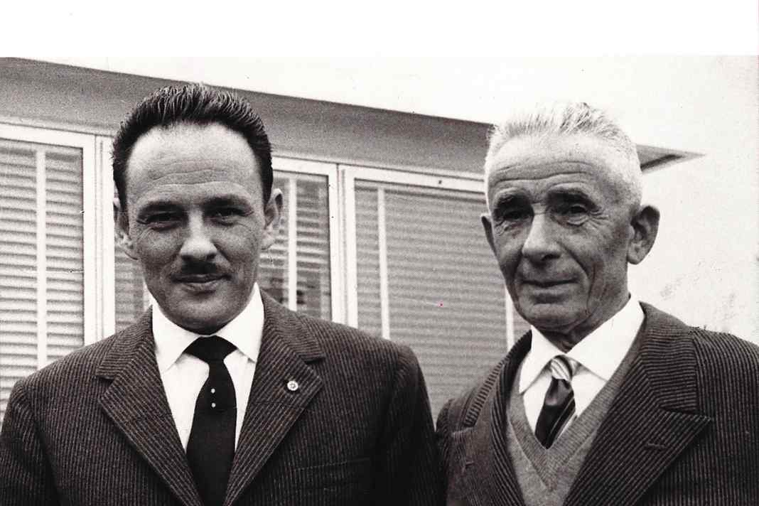 Carlo Riva (links) mit Vater Serafino