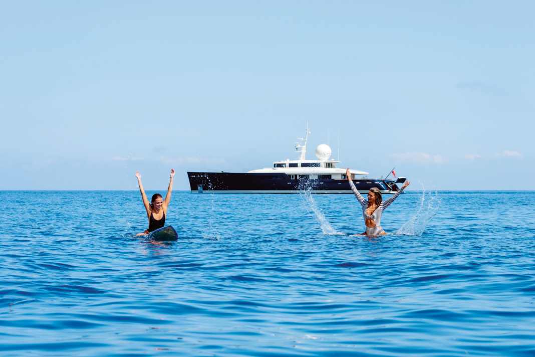 Water fun: The Perini Navi has everything that is fun in the water for twelve guests.