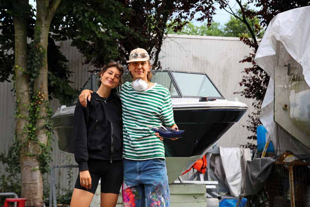 The two owners and their project.