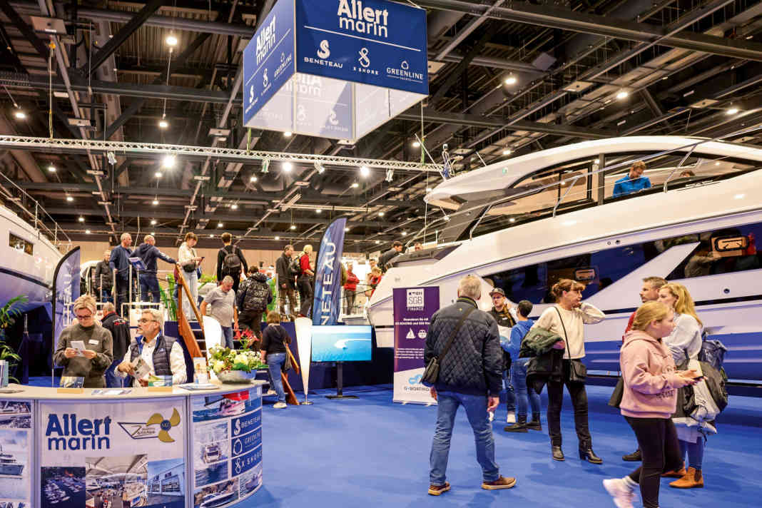 Yachten sind ebenso auf der Messe zu bestaunen wie kleinere Boote.