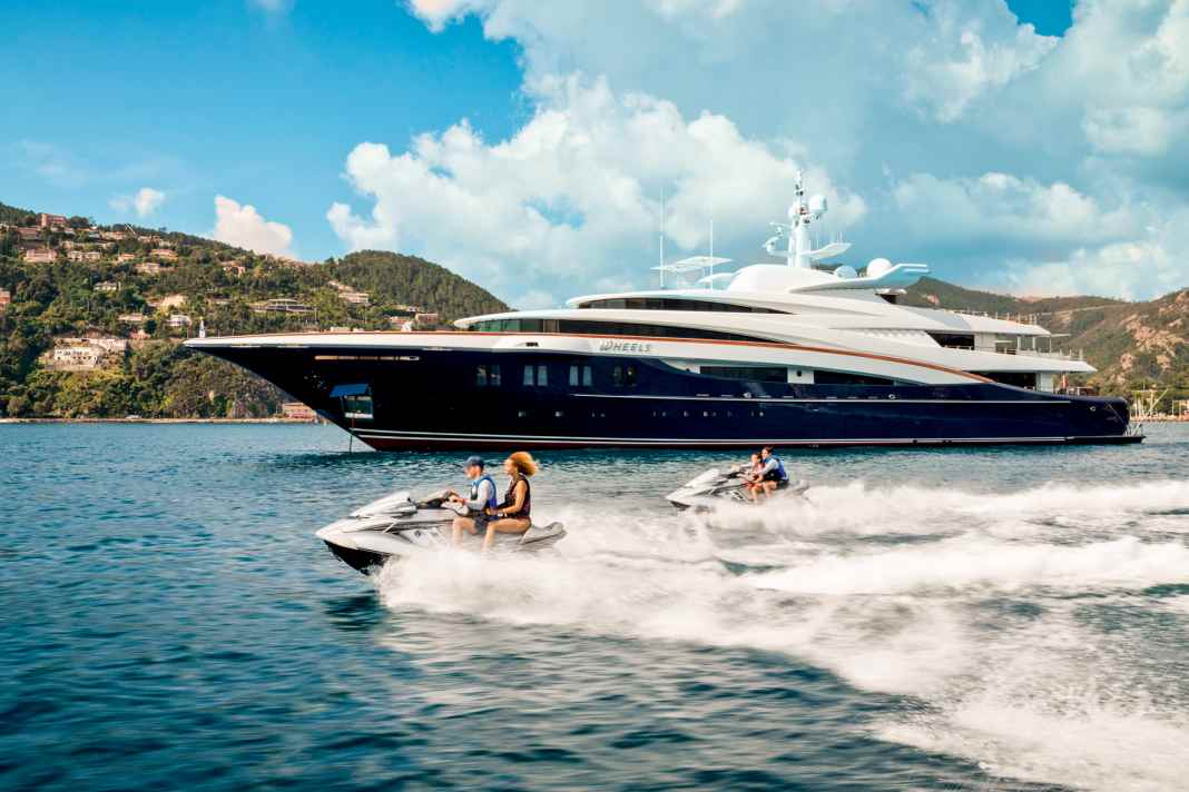 Spaß für die ganze Familie: Die markanten 75 Meter wasserte Oceanco 2008