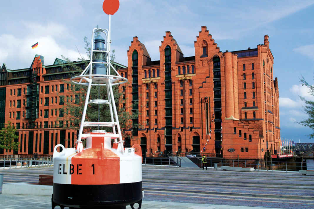 Exterior view of the International Maritime Museum in Hamburg