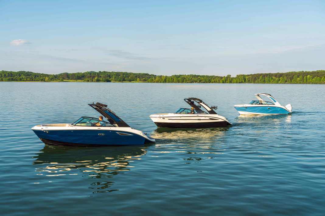 The three new 23-foot models from Sea Ray.
