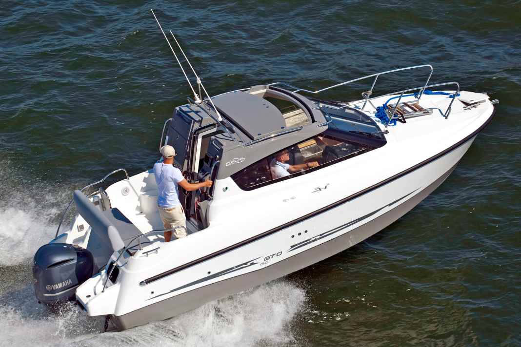 Die neue Galia 670 MC. Das Mehrzweckboot aus Polen ist für den Titel „European Powerboat of the Year 2012“ nominiert.