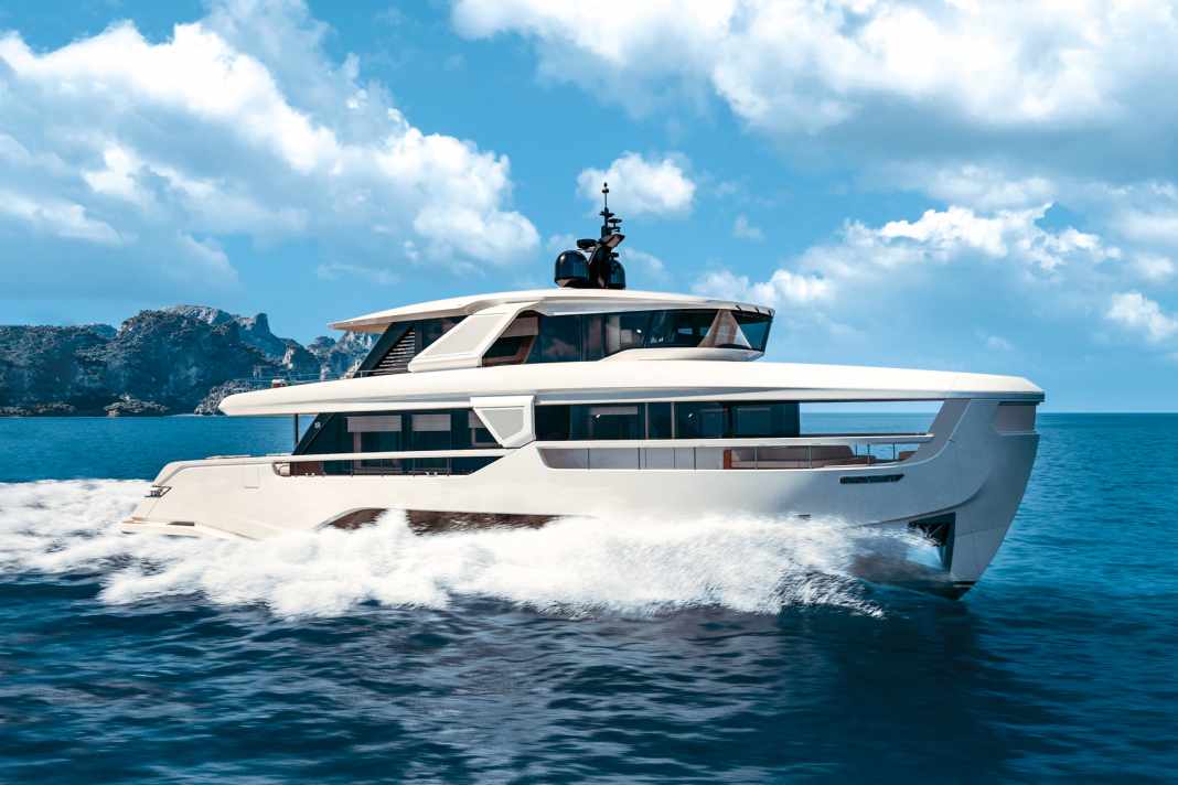 InFYnito 90: Two MAN engines accelerate the 27 metres to a maximum of 22 knots