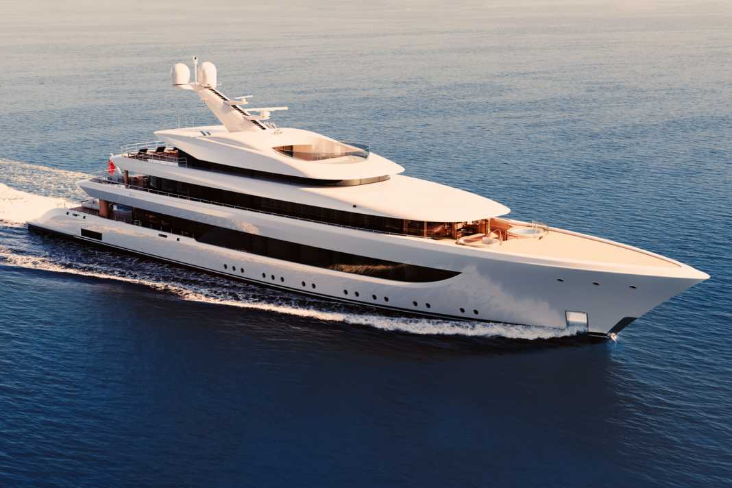 „Sakura“: Das Styling der 72 Meter stammt von Studio De Voogt. Für die Eigner gibt es ein privates Deck