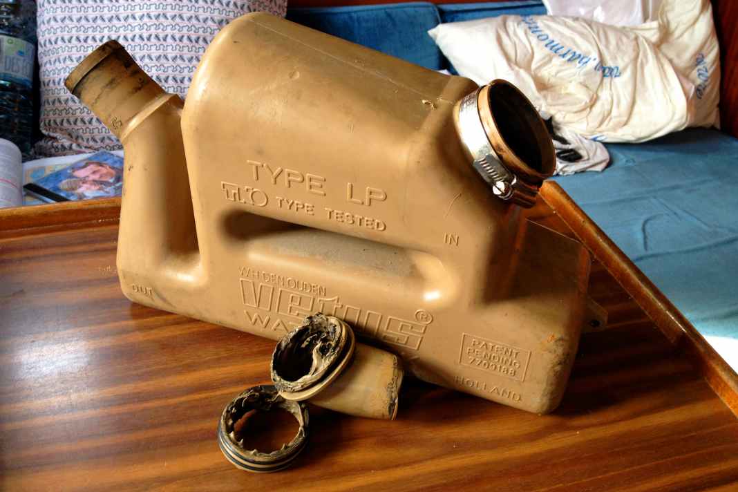 A plastic water collector can melt under these circumstances