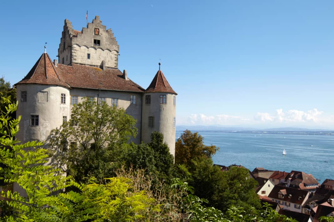 Meersburg Castle high above Lake Constance