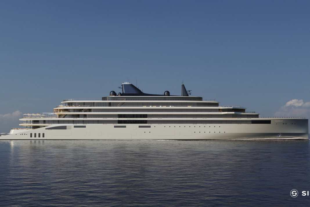 Sinot Yacht Architecture & Design designed the 183-metre yacht liner "Amangati", which can accommodate up to 100 guests.