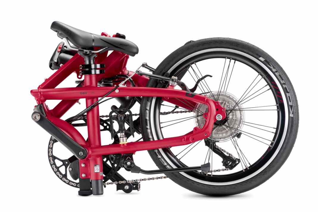 Für ein 20-Zoll-Rad lässt sich das BYB  sehr klein stauen.  Das Packmaß beträgt  33 mal 80 mal  50 Zentimeter