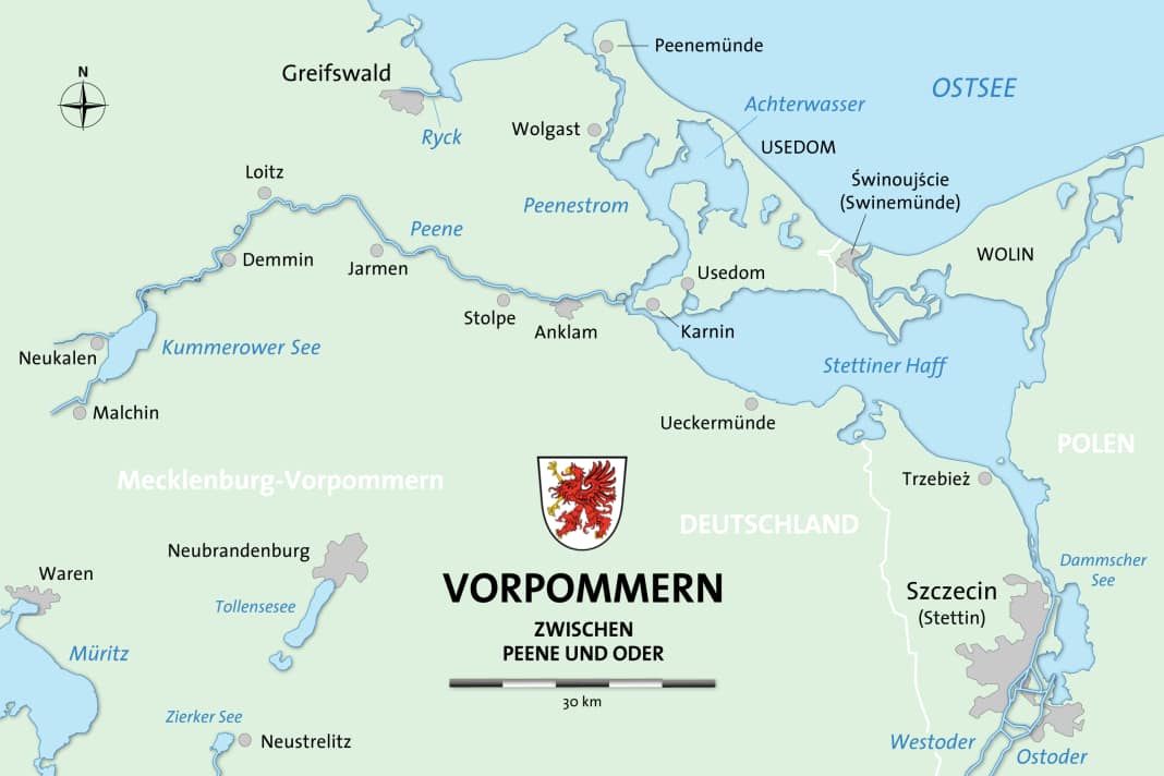 Stettiner Haff, Peenestrom und Peene