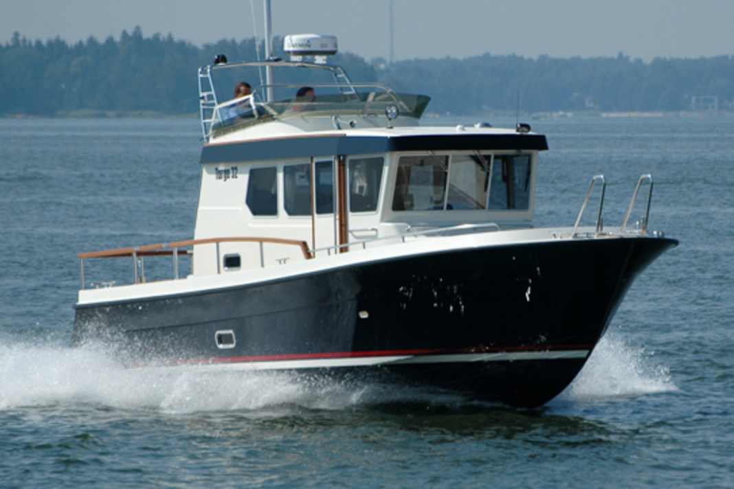 Die neue Targa 32 von Botnia Marin aus Finnland.