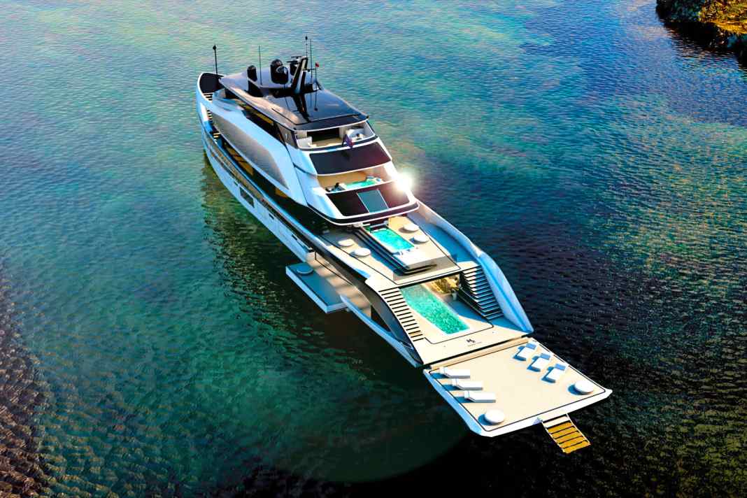 Der neue 62-m-Entwurf von H2 Yachts.