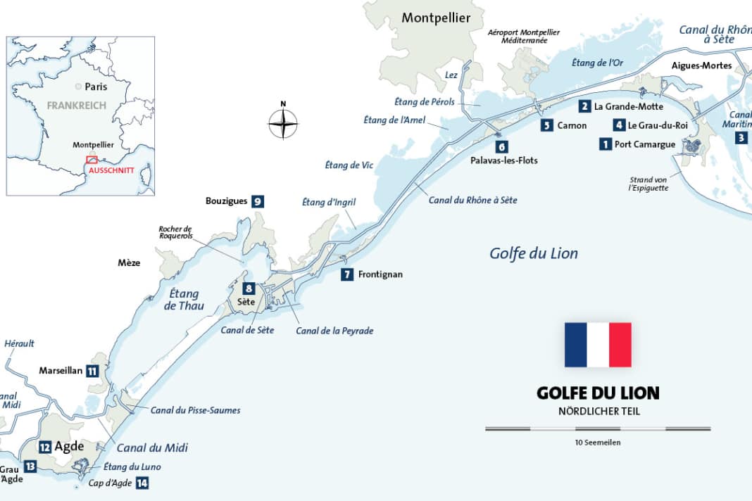 Karte: Golfe du Lion
