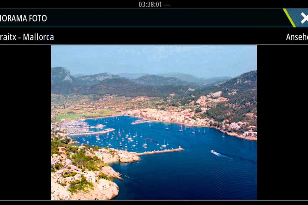 Typical harbour view on the map chip. Some of these images can even be zoomed in (here Andratx). There is no age information | Screenshot: Olaf Schmidt