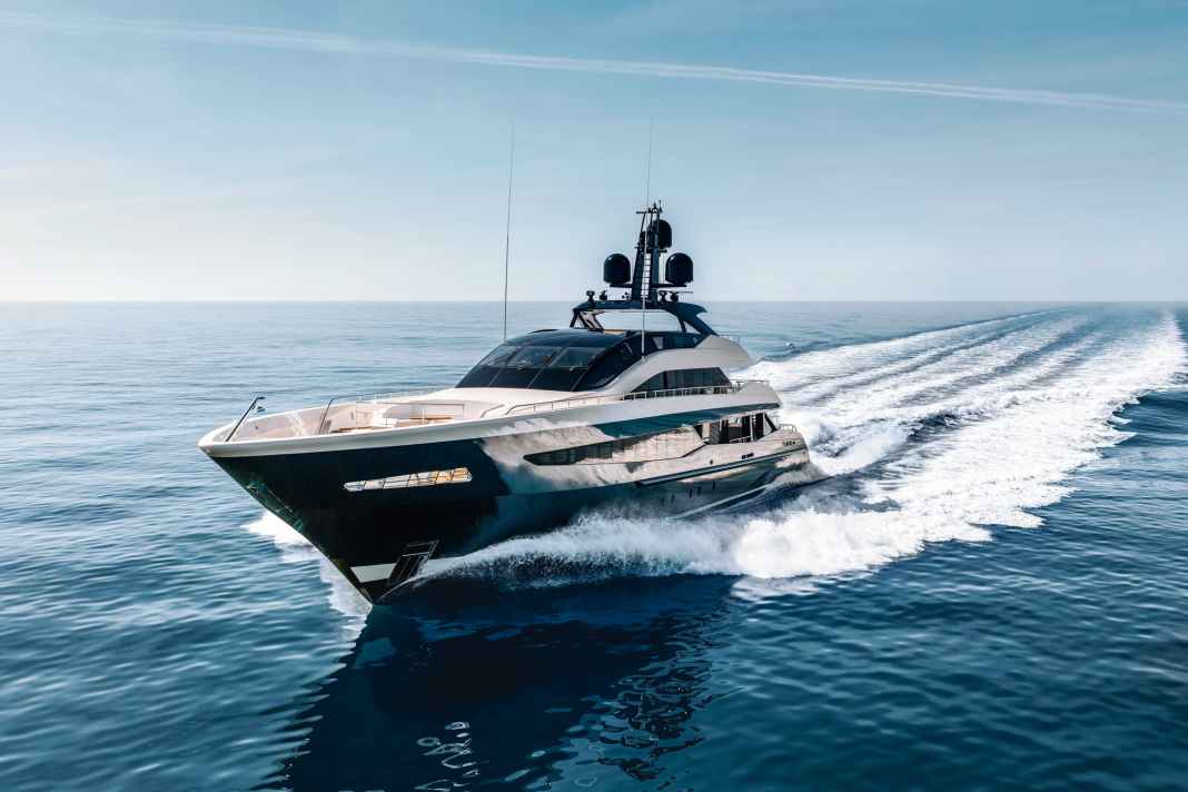 Sporty appearance: British designers Ben Harrison and Peder Eidsgaard were inspired by an F16 fighter jet when designing the exterior of the 51-metre semi-glider