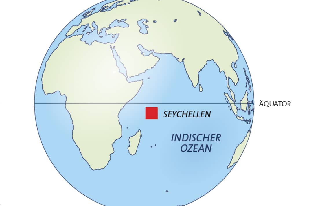 Location of the Seychelles | Map: Christian Tiedt