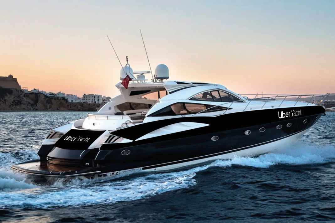 Eine Sunseeker-Yacht buchbar über die App: Uber Yacht erweitert sein Angebot um eine Exklusiv-Tour auf Ibiza