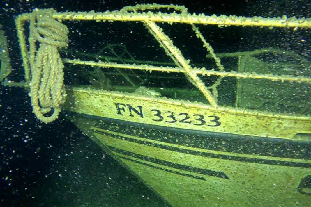 Das Wrack der „Lady Jay“ taucht nach 14 Jahren auf.