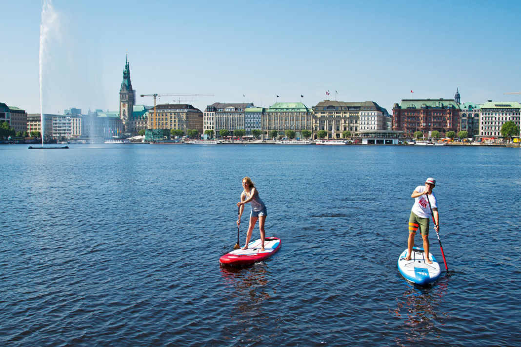 Schicke Skyline an der Binnenalster