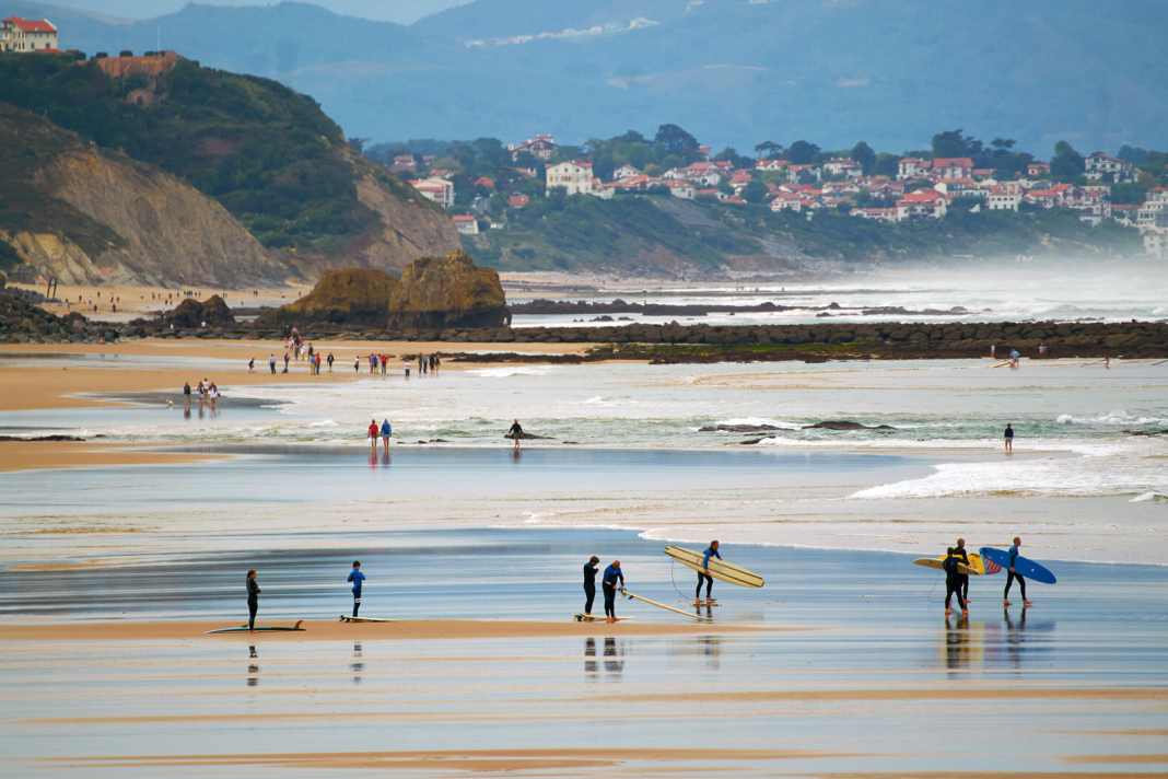 SUP is in good hands on the Cote Basque in Biarritz.