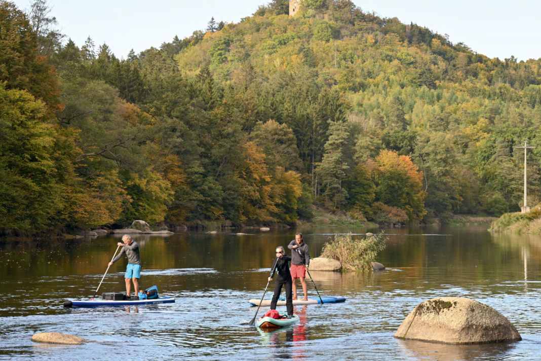 Slalomparcours ohne Kippstangen. Die für die Landschaft so charakteristischen, runden Felsen sind eine kleine Herausforderung.