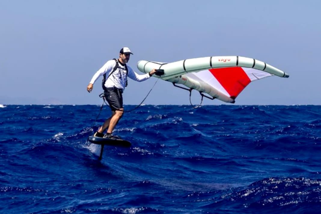 Angetrieben von starkem Meltemi machte sich Dimitris auf den Weg von Athen nach Kreta