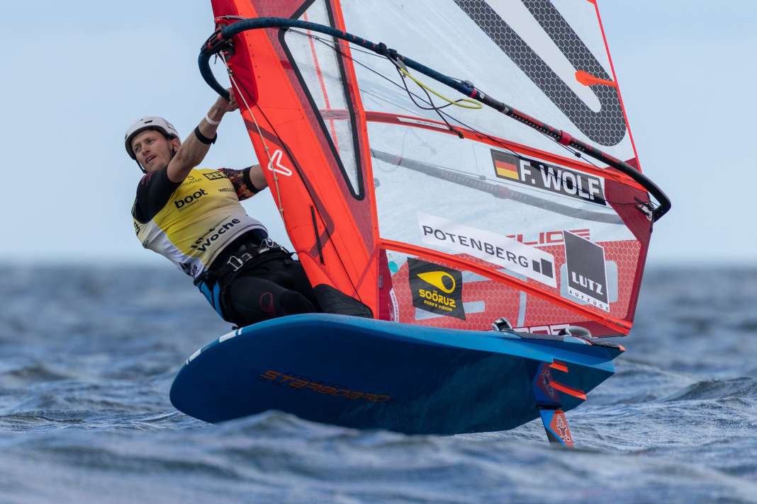 Fabian Wolf wins the iQFOiL Games at Kiel Week