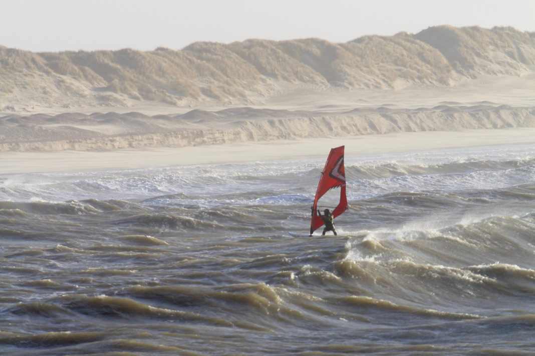 Creamy days on the North Sea are rare in Hvide Sande.