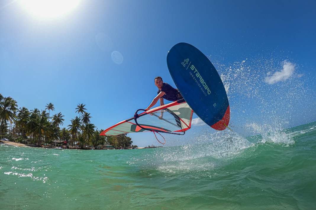 No, we're not testing freestyle equipment - Julian is just making the most of his lunch break