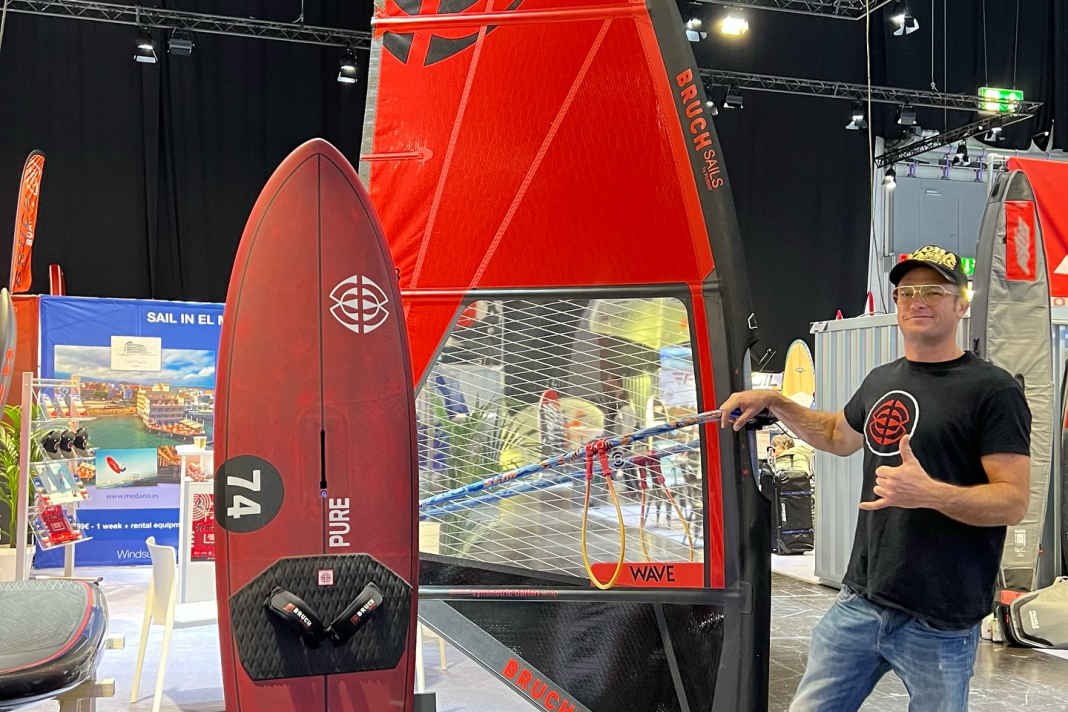 Dany Bruch's new sails and fresh boards are the eye-catchers at boot