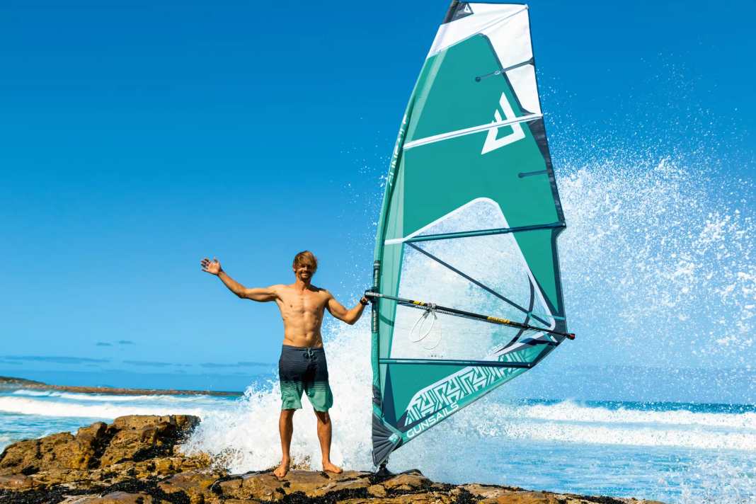 Gunsails setzt aktuell beim Re-Seal (hier mit Flo Jung) auf nachhaltige Innovationen.