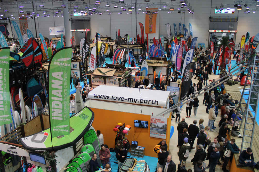 Full house at boot 2023: Not only Surf Hall 17 was well attended on the opening day