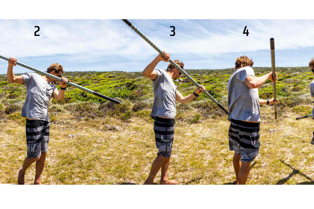 Flo Jung shows how you can control the dip angle during the landing approach here again on land