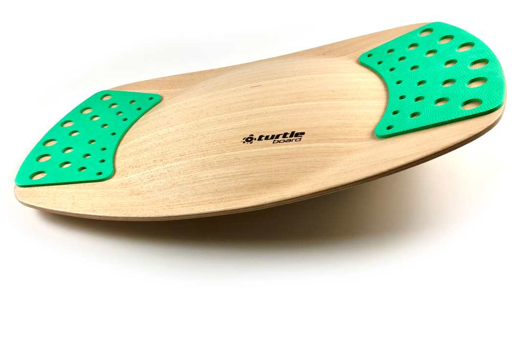 Der Hauptpreis: Ein Turtleboard mit Pads in grün oder grau