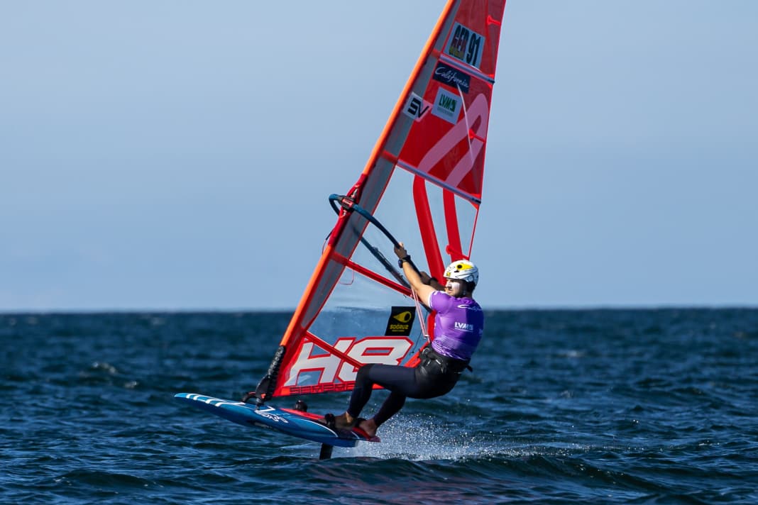 Meno Büchler took his first win on the tour at the Windsurf Cup in Heiligenhafen