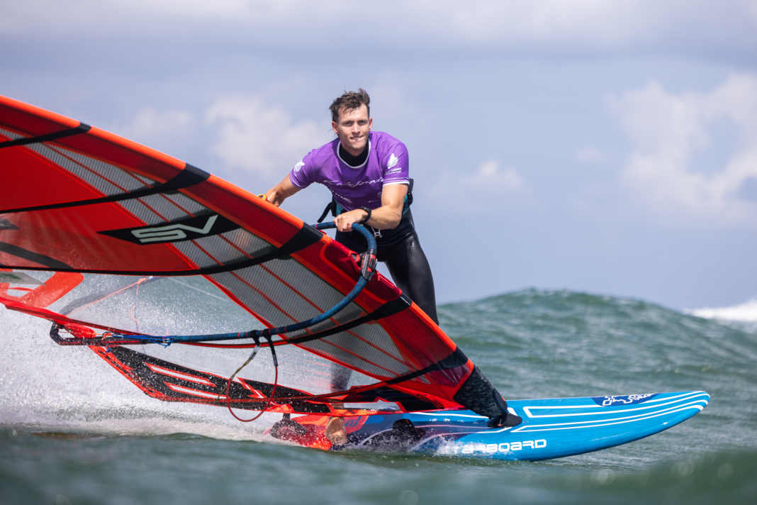 Fabian Wolf won all three foil races at the Windsurf Cup on Sylt