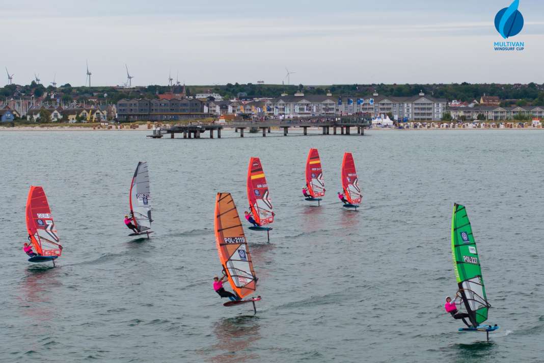 Two races were held yesterday in front of the pier in Heiligenhafen