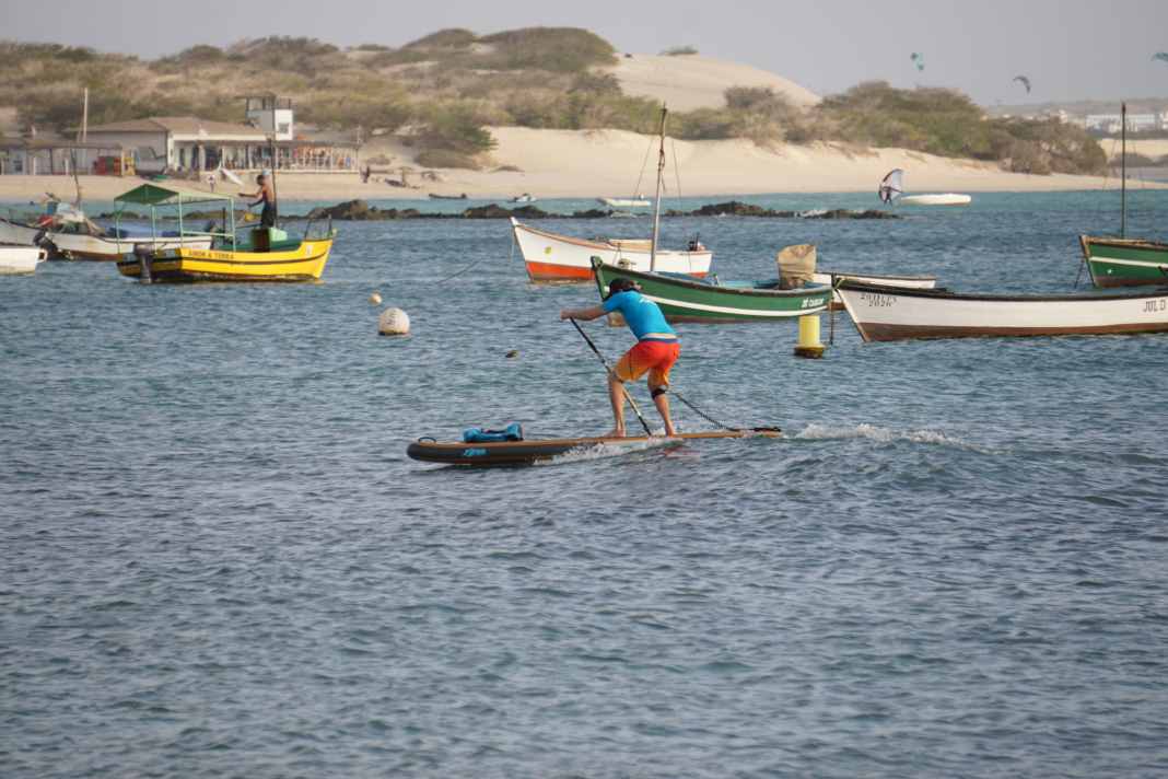 Can you paddle the small swell in front of the centre with the SUP?