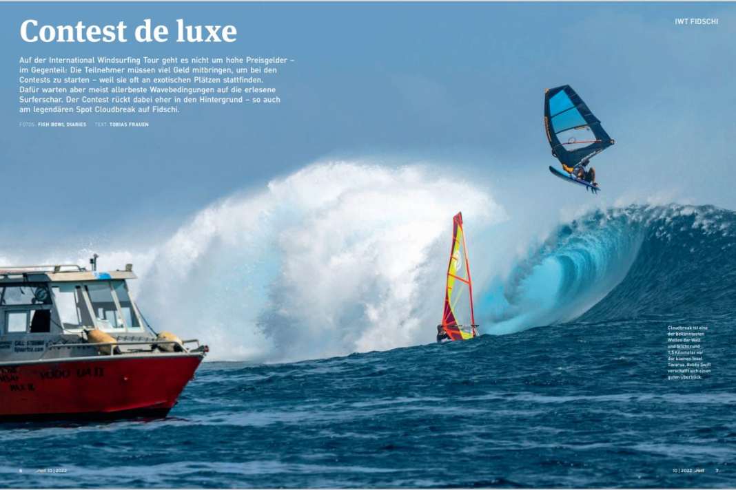 Dafür warten aber meist allerbeste Wavebedingungen auf die erlesene  Surferschar. Der Contest rückt dabei eher in den Hintergrund – so auch am legendären Spot Cloudbreak auf Fidschi.