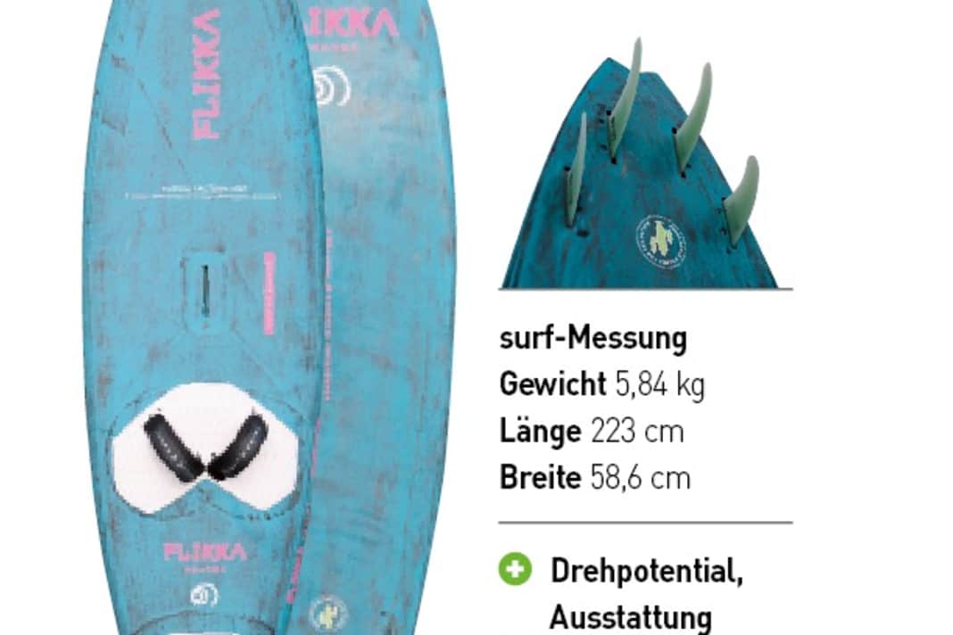 The comment that the Flikka waveboard doesn't hold its speed on the wave perfectly slipped up in the print version and appeared in the magazine as a negative review - here is the corrected version